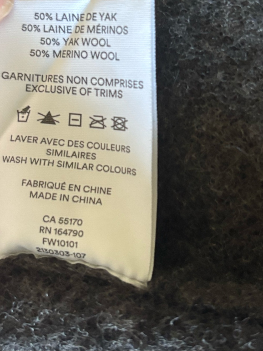 Frank And Oak Yak Wool Merino Wool Sleeveless Turtleneck Sweater S - Picture 6 of 10